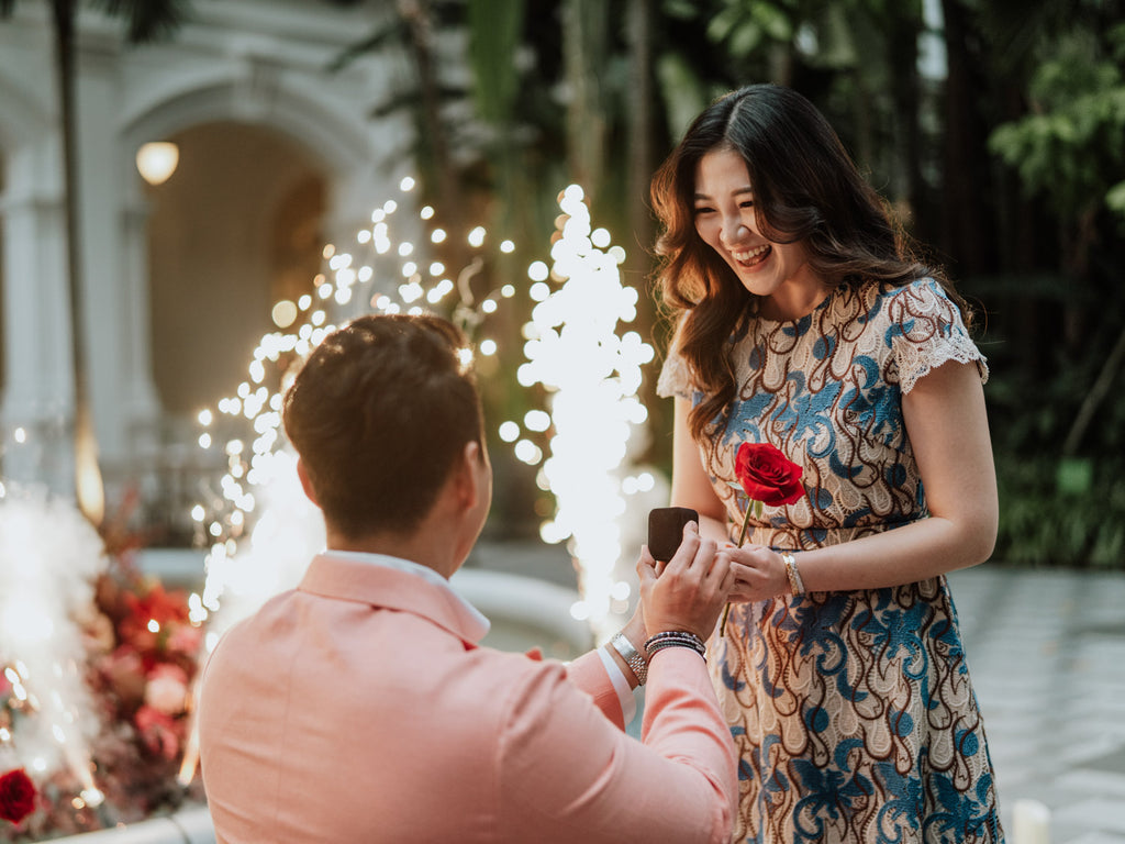 A Magical Raffles Hotel Wedding Proposal