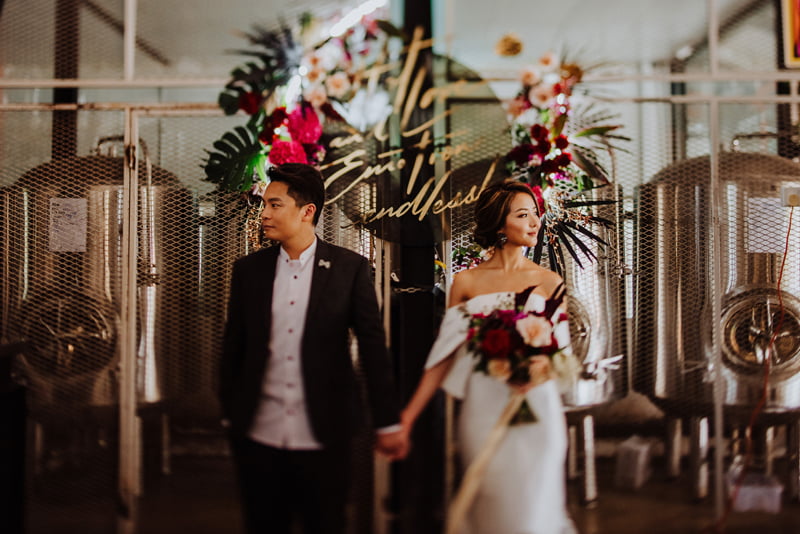 Moody Tropical Shoot @ Little Island Brewing Co with SingaporeBrides