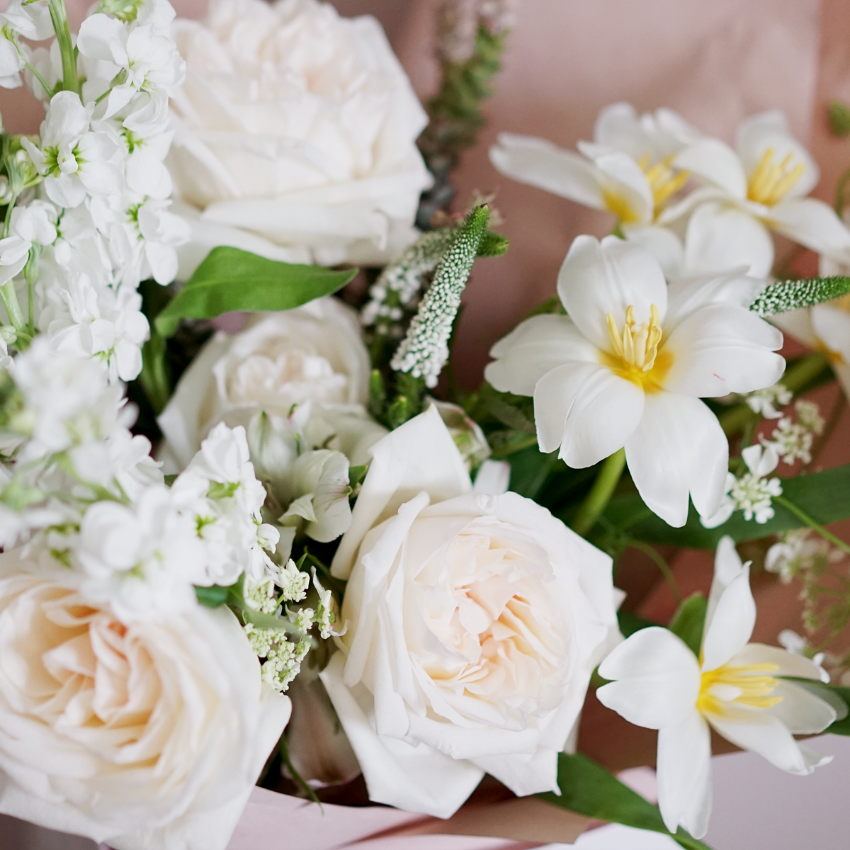 Blanc Wrapped Bouquet