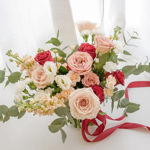 Blush Burgundy Bridal Bouquet